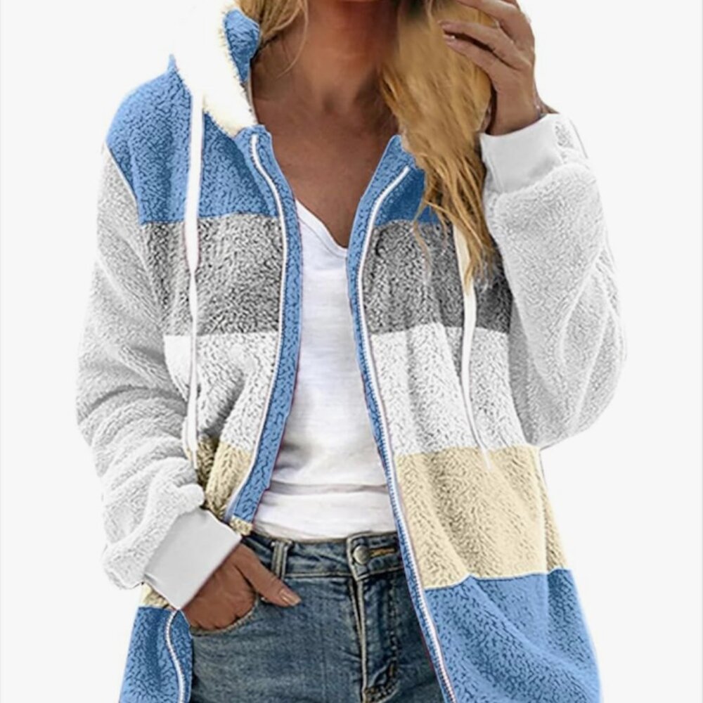 Fluffy Zipped Women's Jacket